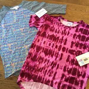 LulaRoe Sloan and Gracie Kid's Tops SIze 6 New